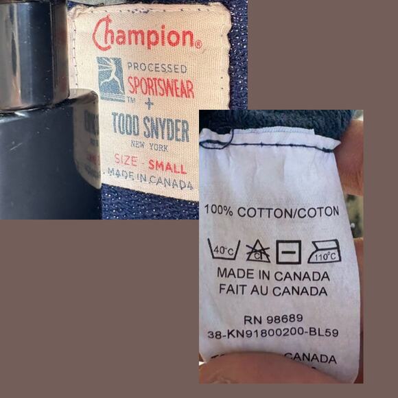 Champion x Todd Snyder Sweatshirt | Cotton Navy | Size S | Vintage - Picture 2 of 4